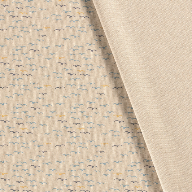 Panama tela Pájaros estampado 