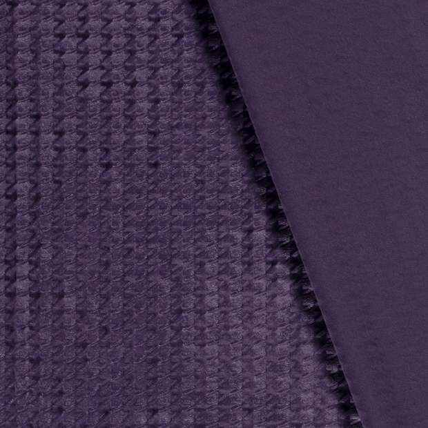 Velvet fabric Pied de poule embossed 