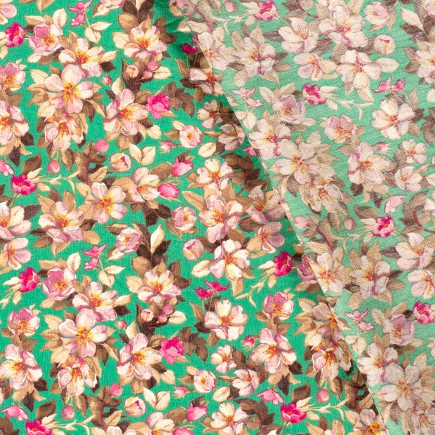 Viscose Nylon Crepe fabrik Blumen bedruckt 