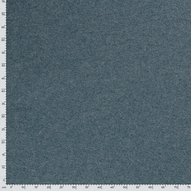 Wool Boucle fabric Unicolour Petrol