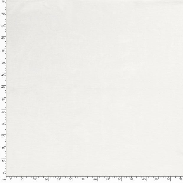 Nicky velours fabric Unicolour Optical White