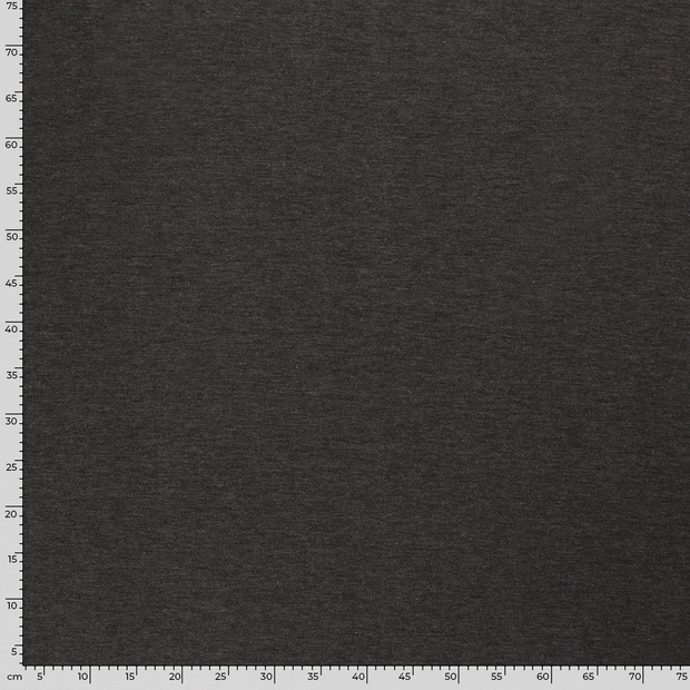 French Terry fabric Melange Dark Grey