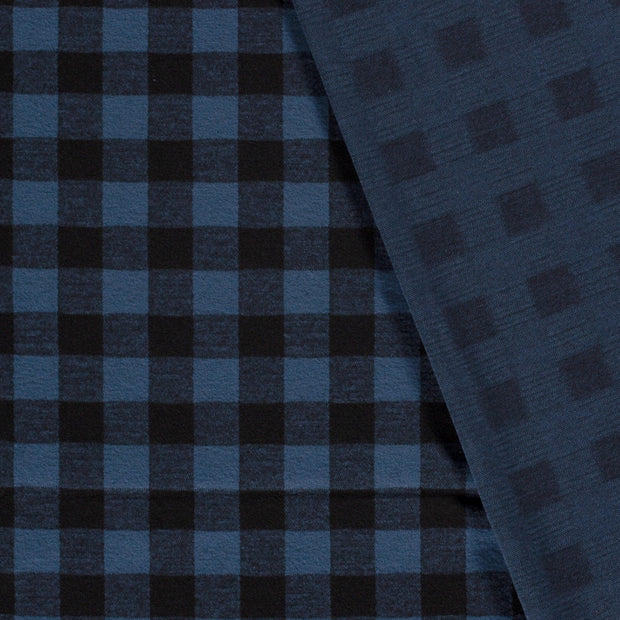 Jersey de Polyester tissu Carreaux brossé 