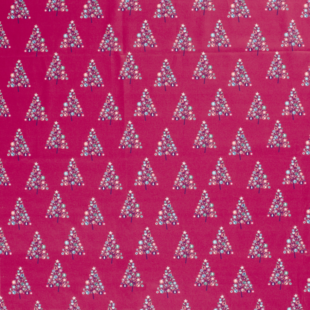 Cotton Poplin fabric Fuchsia 