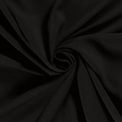 Crêpe Georgette Unicolore Noir