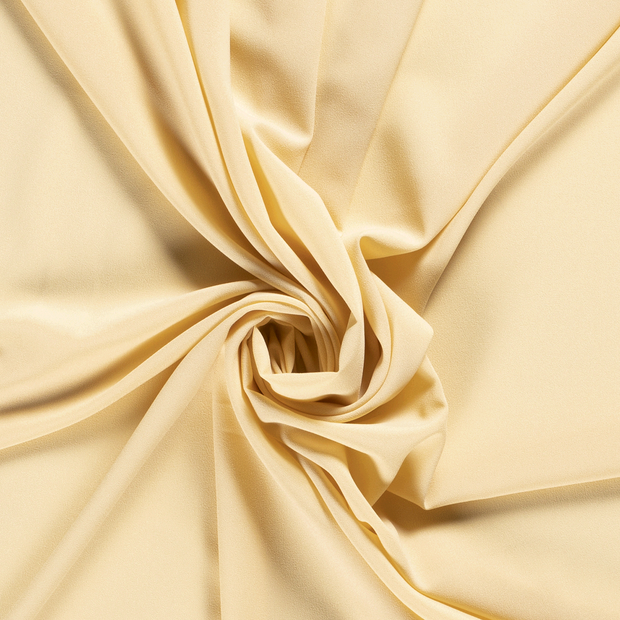 Crêpe Georgette fabric Unicolour Light Yellow