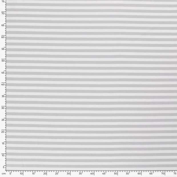 Cotton Jersey Yarn Dyed fabric Stripes Light Grey