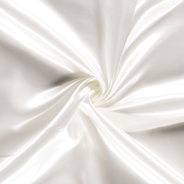 Satin fabric Unicolour Off White