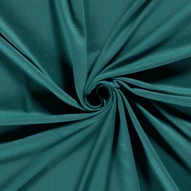 Viscose Jersey fabric Unicolour Petrol