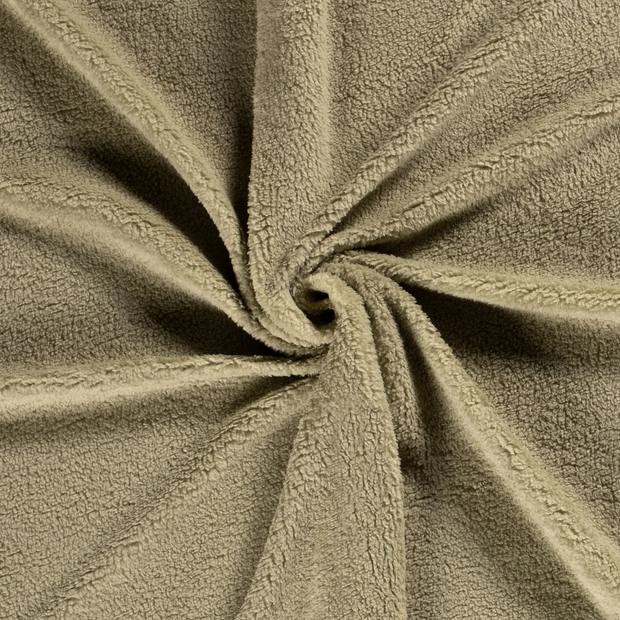 Sherpa Fleece fabric Olive Green 