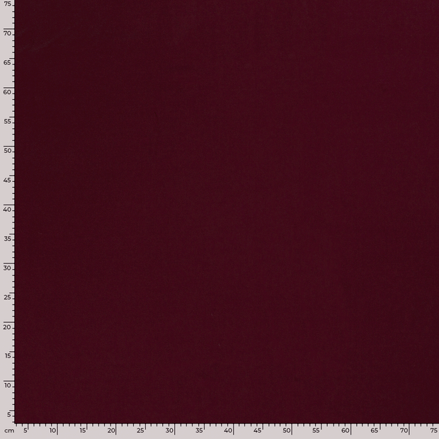 Jersey de Coton tissu Unicolore Bordeaux