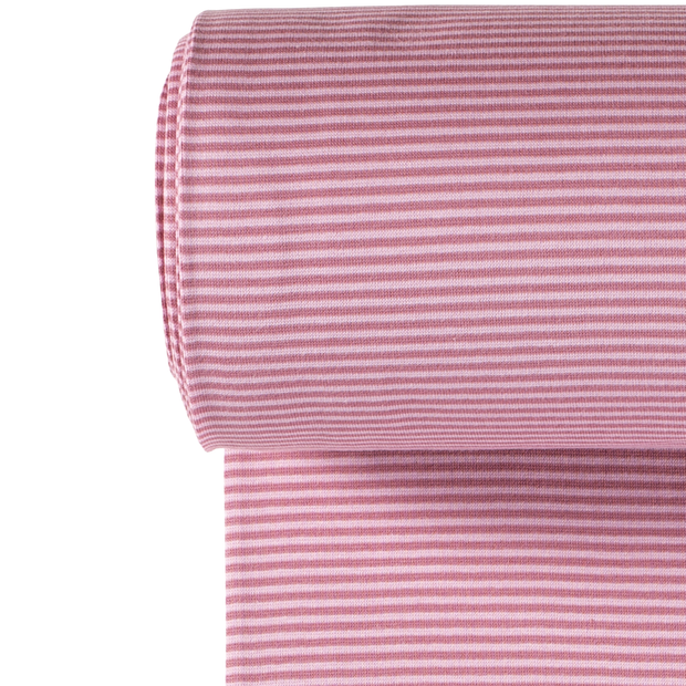 Cuff Material Yarn Dyed fabric Stripes Old Pink