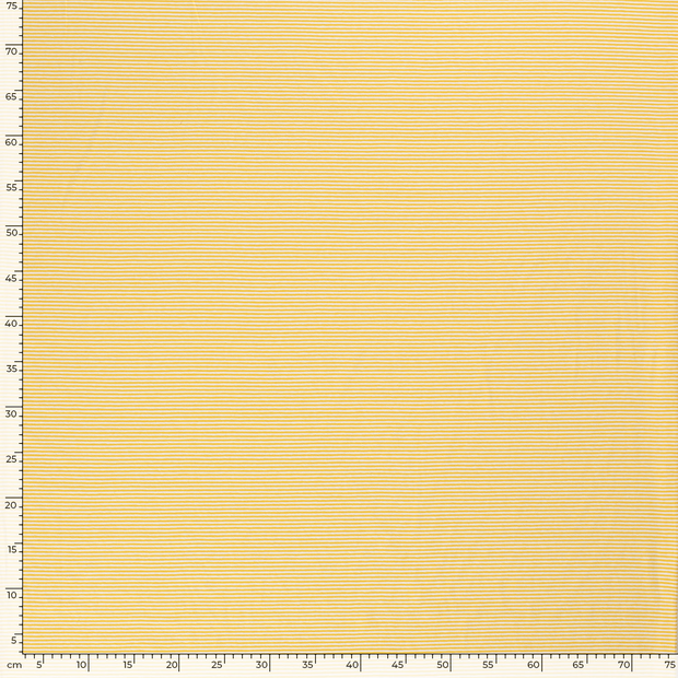 Cotton Jersey Yarn Dyed fabric Stripes Yellow