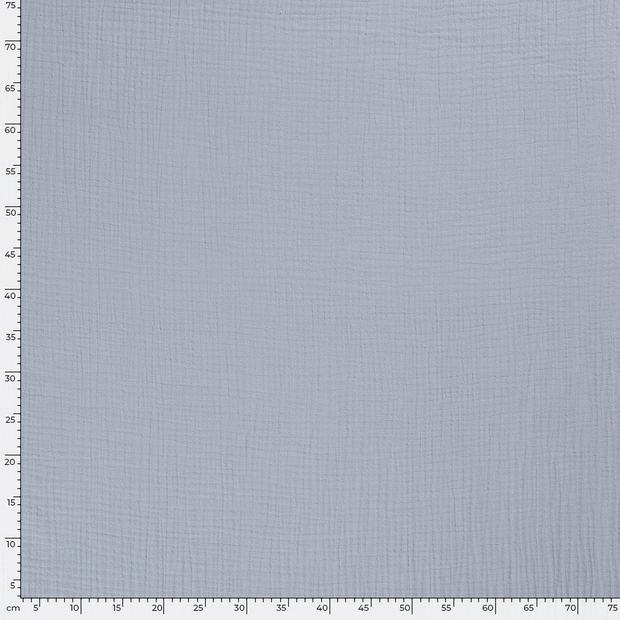 Muslin Triple Layer fabric Unicolour Baby Blue