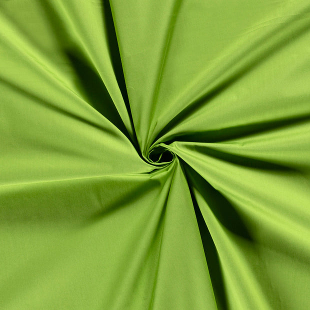 Algodón Popelina tela Verde lima 
