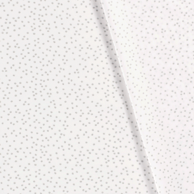 Cotton Poplin fabric Christmas dots printed and foil 