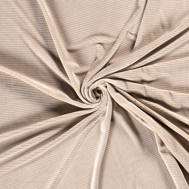 Velvet fabric Beige 