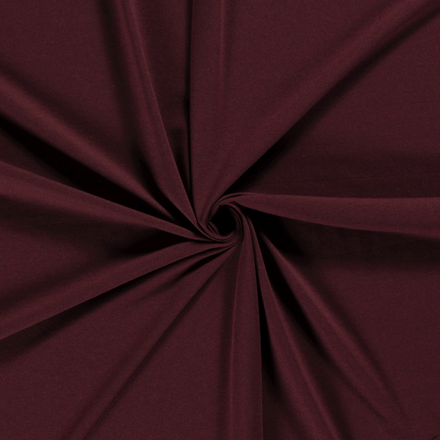 Cotton Jersey fabric Wine red recycled 