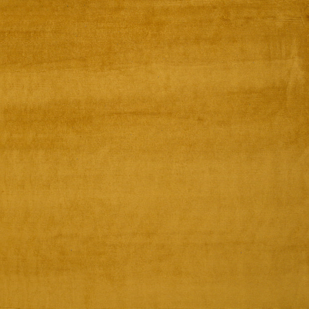 Nicky Velours Rib fabric Oker matte 
