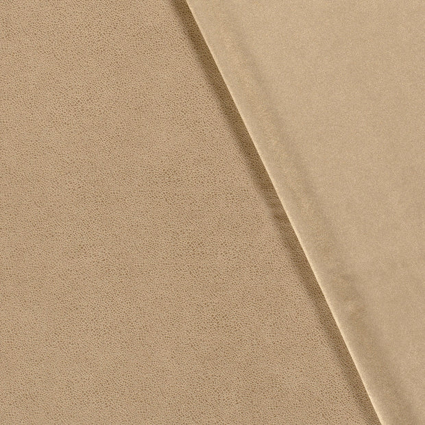 Suede leather fabric Unicolour foiled 