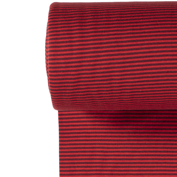 Cuff Material Yarn Dyed fabric Stripes Bordeaux