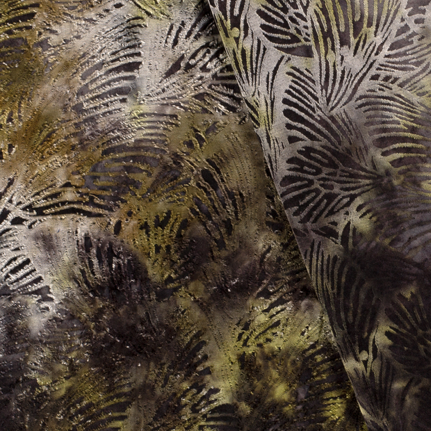 Burnout Jacquard fabric Tie Dye 