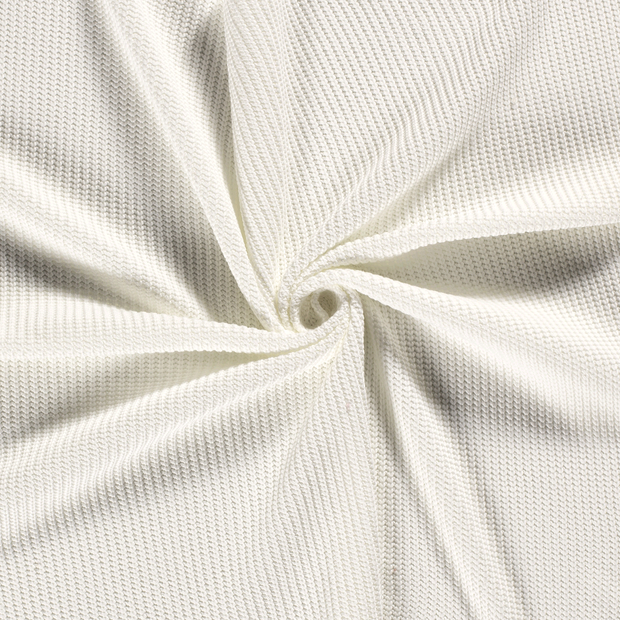 Heavy Knit tissu Blanc cassé 