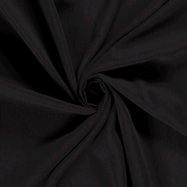 Borken Crepe fabric Unicolour Black