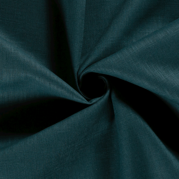 Ramie Linen fabric Unicolour Petrol