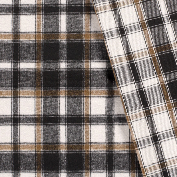 Jacquard fabric Checks brushed 