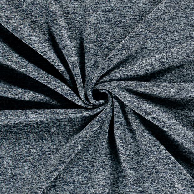 Jogging fabric Indigo brushed 