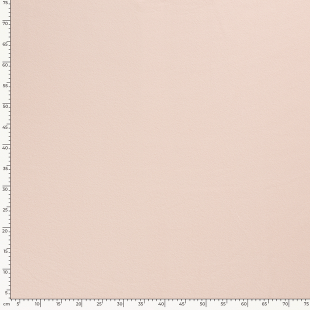 Cotton Fleece fabric Unicolour Salmon