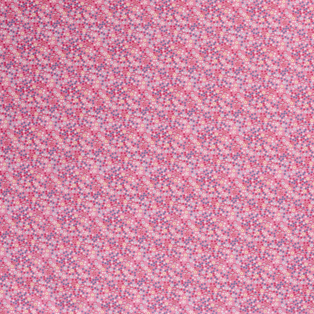 Cotton Poplin fabric Pink matte 