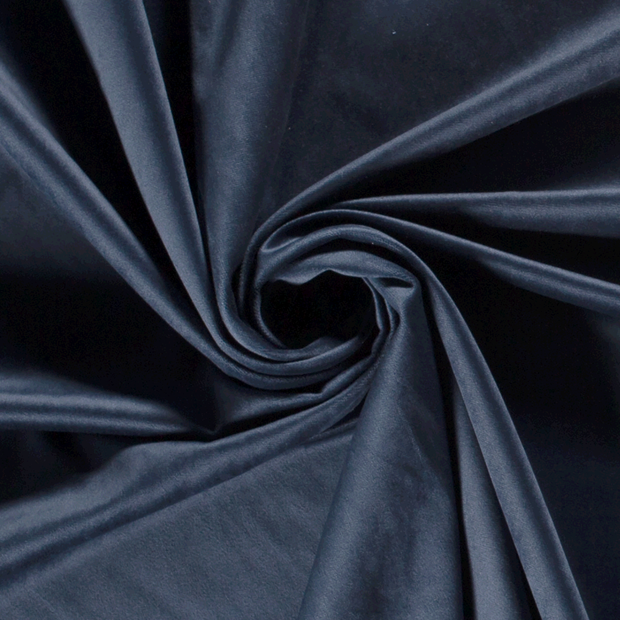 Velvet fabric Unicolour Indigo