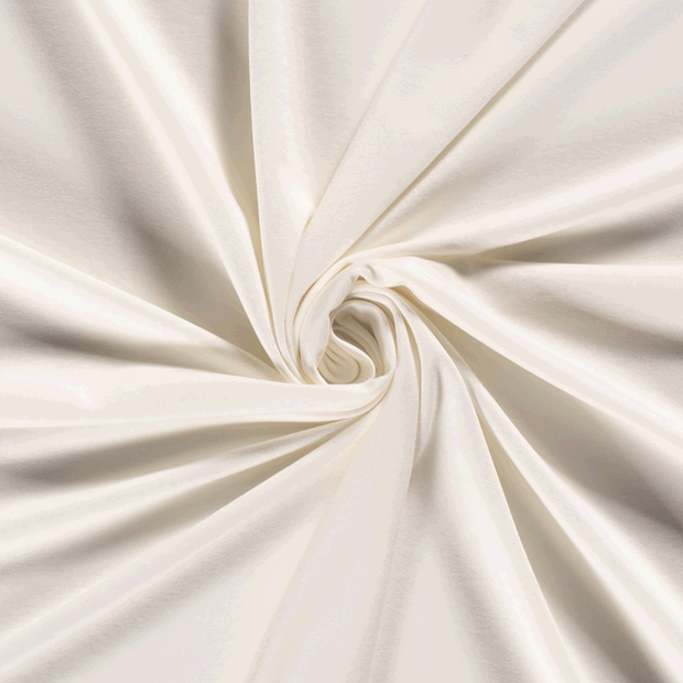 Viscose Jersey fabric Unicolour Off White