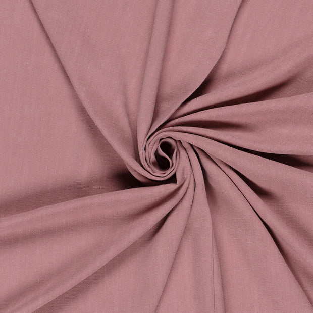Woven Viscose Linen fabric Pink slub 