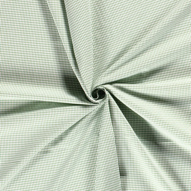 Cotton Poplin Yarn Dyed fabric Mint 