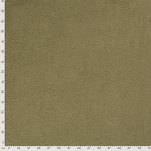 Terry Towelling fabric Unicolour Olive Green