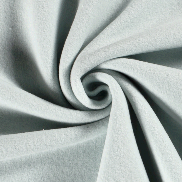 Polaire de Coton tissu Unicolore Glace bleu
