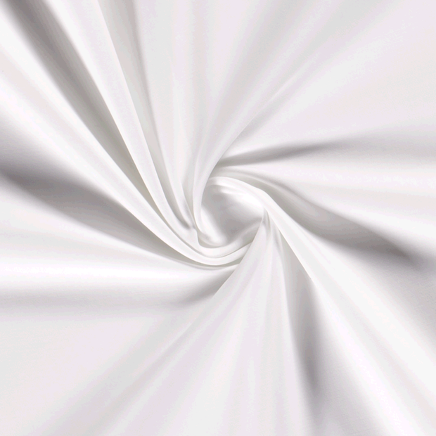 Sergé Extensible tissu Unicolore Blanc optique