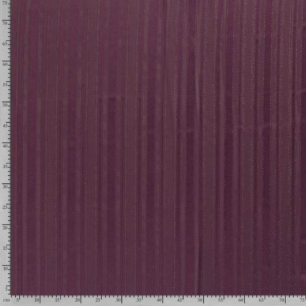Chiffon Damast fabric Unicolour Purple