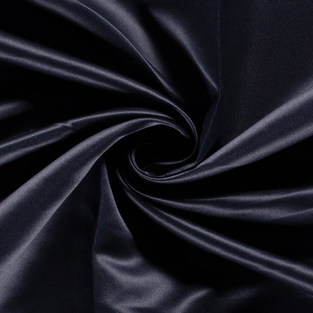 Satin Duchesse fabric Unicolour Navy