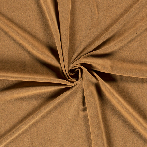 Velvet fabric Camel 