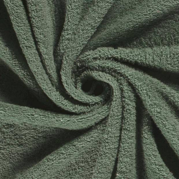 Terry Towelling fabric Unicolour Dark Mint