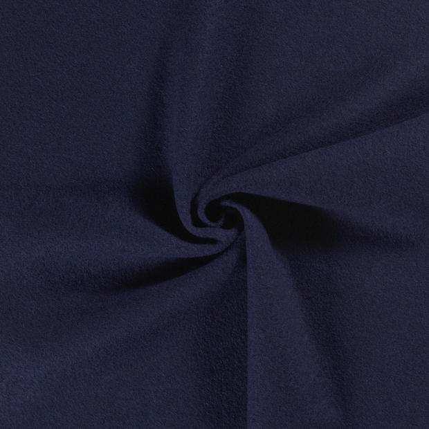 Chiffon en laine tissu Bleu Marine 