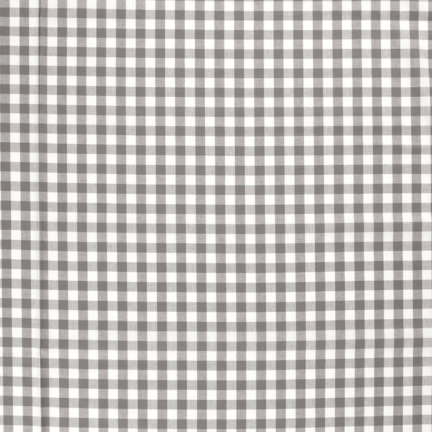 Cotton Poplin Yarn Dyed fabric Dark Grey matte 