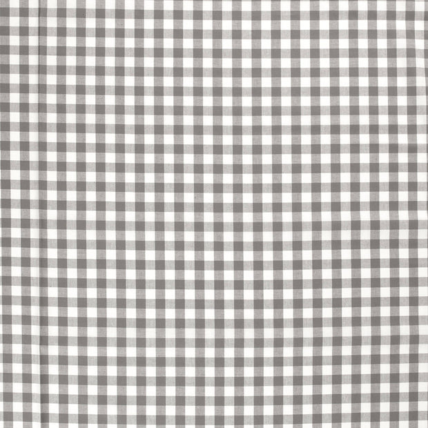 Cotton Poplin Yarn Dyed fabric Dark Grey matte 