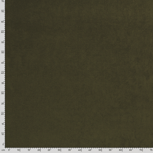 Stretch terry fabric Unicolour Khaki Green