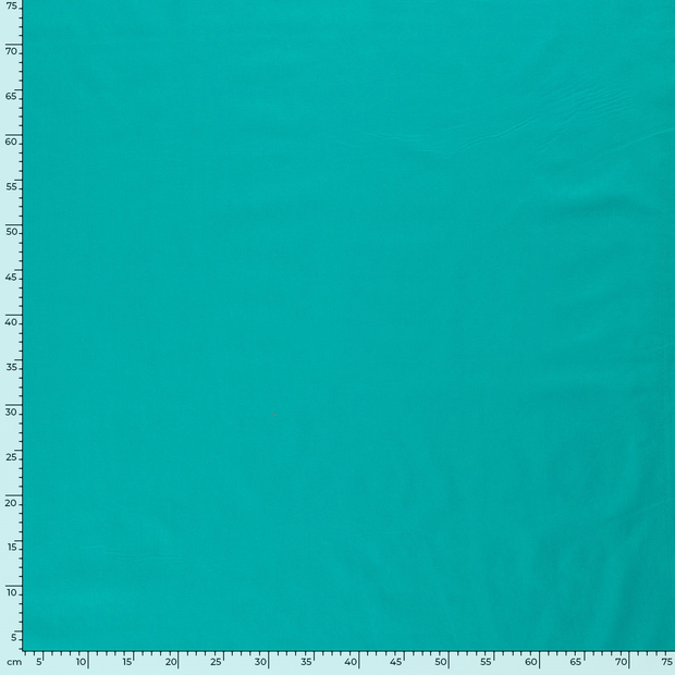 Voile fabrik Uni Turquoise