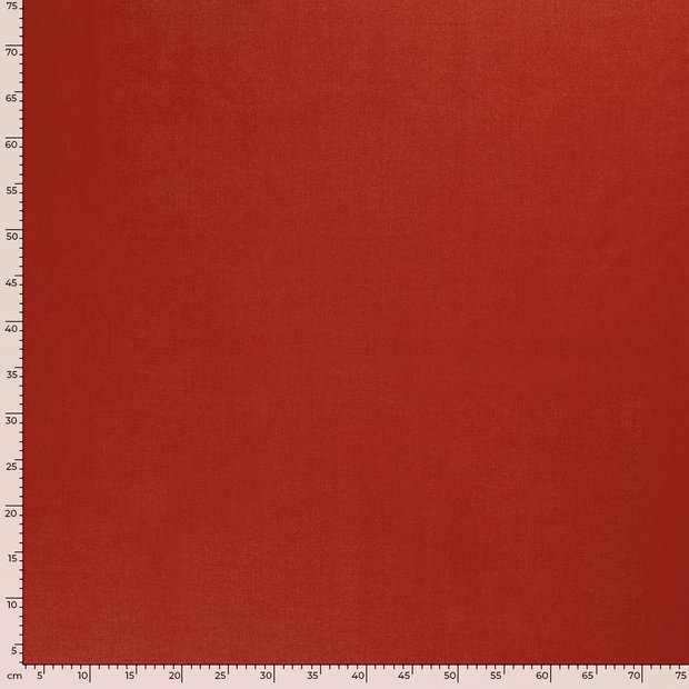 Cotton Poplin fabric Unicolour Red